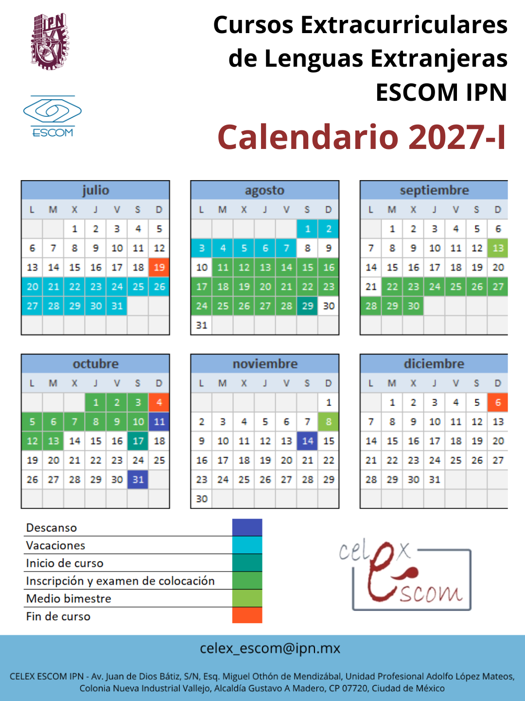 Organigrama y Calendario